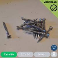 Vlonderschroef 5.0 x 50 - RVS 410