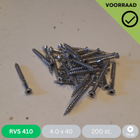 Vlonderschroef 4.0 x 40 - RVS 410
