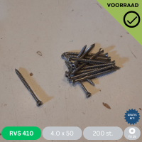 Vlonderschroef 4.0 x 50 - RVS 410