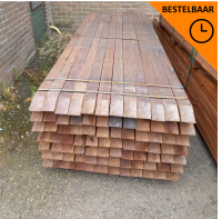 Azobe paal - 8 x 8 x 200 cm