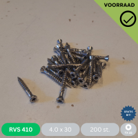 Vlonderschroef 4.0 x 30 - RVS 410