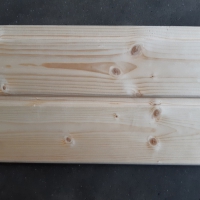 Vuren schrootjes - 1,4 x 9,5 x 300 cm