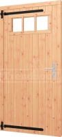 Douglas opgeklampte deur enkel met bovenraam 1015x2020mm linksdraaiend