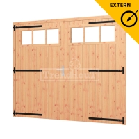 Douglas opgeklampte deur dubbel XL met bovenraam 2540x2170mm