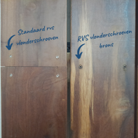 Vlonderschroef 5.0 x 50 - RVS 304 - Brons