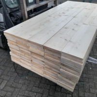 Geschaafd steigerhout - 2,6 x 19,5 x 210 cm