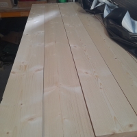 Geschaafd steigerhout - 2,7 x 19,5 x 210 cm