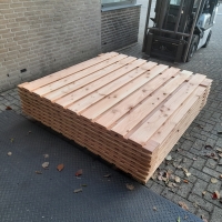 Douglas tuinscherm - 19+2 planken -  180 x 180 cm
