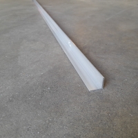 Aluminium aanslagprofiel - 2 x 2 x 200 cm