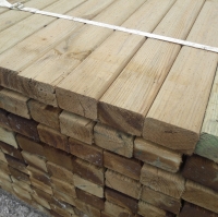 Grenen regel geimpregneerd - 4,5 x 6,8 x 400 cm