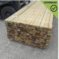 Grenen regel geimpregneerd - 4,5 x 6,8 x 400 cm
