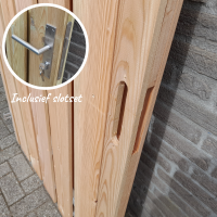 Douglas tuindeur geschaafd- 180 cm hoog - Diverse breedtes