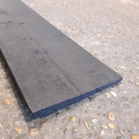 Vuren zweeds rabat - 2x zwart gespoten - 0,9-2,4 x 19,5 x 210 cm