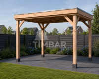 Bouwpakket douglas overkapping - 300 x 400 cm