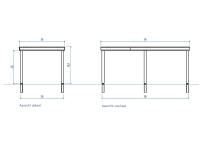 Bouwpakket douglas overkapping - 300 x 600 cm