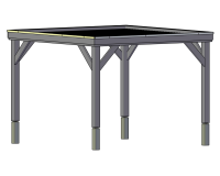 Bouwpakket douglas overkapping - 400 x 400 cm
