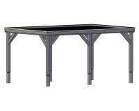 Bouwpakket douglas overkapping - 400 x 600 cm